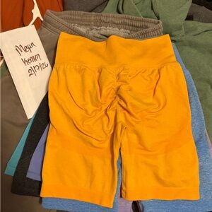 SHEIN Orange High-Waisted Shorts
